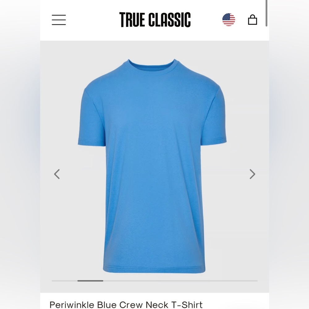 NNW- Periwinkle Blue Crew Neck Tee Shirt
